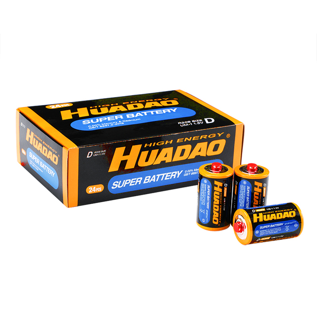 R20P Dry Cell Battery 1.5v Um1 Batteries Zinc for Flashlight Torch