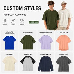 T-shirt surdimensionné 100 % coton 200 GSM OEM, logo personnalisé, streetwear premium pour homme, coupe décontractée, col rond, t-shirt uni vierge - Product Image 4