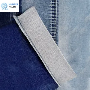 7,4 Unzen Spandex Denim Stoff gefärbte Satin bindung Stretch Indigo Denim Stoff für Jeans