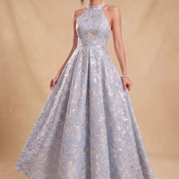 Robes de Soirée Jacquard pour Invitées de Mariage, Robes Longues en Satin pour Femmes, Robes de Bal Personnalisées Longueur Ras du Sol, Robes Formelles pour Occasions Spéciales