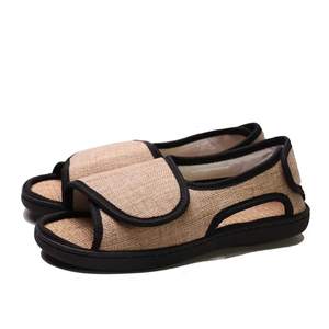 Pantuflas de Casa Personalizables y Cómodas con Punta Abierta para Mujer y Hombre, Zapatos Diabéticos de Espuma Viscoelástica Suave para Interiores con Ajuste de Felpa para Pies Anchos - Product Image 3