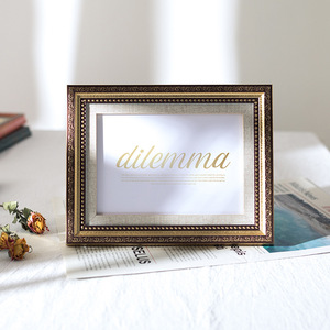 Fuling đơn giản sáng tạo bằng gỗ hình ảnh khung trang trí nội thất 3.5x5 4x6 5x7 6x8 8x10 khung ảnh Áp phích màu đen hình ảnh khung gỗ - Product Image 4