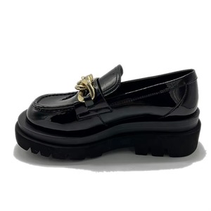 Zapatos de Plataforma Impermeables de Lujo Personalizados, Forro Superior de Cuero Genuino, Tela Elástica, Mocasines de Crin, Suela de Goma, Sin Cordones - Product Image 2