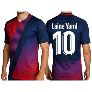 Camiseta de Fútbol 2627 BarcelonaES Yamal, Uniforme Retro Autografiado por Ronaldo MadridES, Chándal para Hombre - Product Image 3