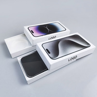 Boîte d'emballage pour smartphone, produit électronique consommable, boîte en papier, modèle personnalisé, petite boîte d'emballage pour téléphone portable, vente chaude