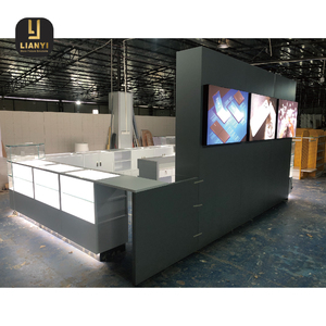 Custom LED <b>Corner</b> Display <b>Cabinet</b> for Mobile Retail ODM Service to Fit Any Store Layout with Specific Size and Branding - Product Image 4