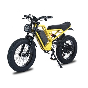 Bicicleta Eléctrica Todoterreno de Alta Velocidad Retro de 1500W, Cruiser Downhill Deportiva, MTB de 20 Pulgadas con Neumáticos Gruesos, Bicicleta de Montaña Eléctrica - Product Image 5