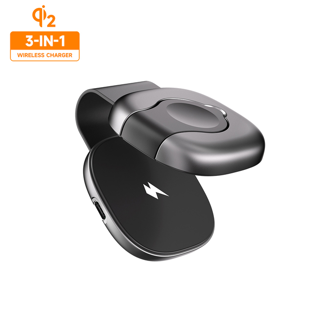 Wireless Charger 3 in 1 Foldable Magnetic Wireless Charging Station for iPhone 16 15 Pro Max Airpods 4 Apple Watch 8 9 Charger