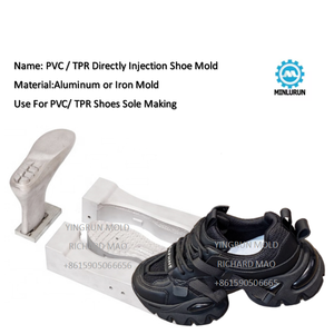 Chaussures de sport à cheville haute pour hommes moule pour <span class=keywords><strong>bottes</strong></span> en cuir noir PVC TPR décontracté anti-glissant <span class=keywords><strong>Salomon</strong></span> à lacets à haute élasticité - Product Image 4