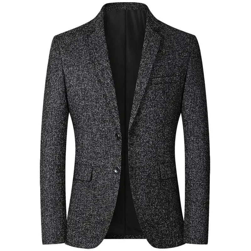 Fashion Slim Casual Coats Handsome Masculino Business Jackets Suits Striped Men's Blazers Tops