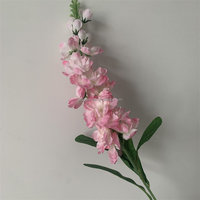 B-1262 Fleurs artificielles de haute qualité en gros, fausses fleurs en soie, fleurs de mariage, centres de table, Delphinium à branche unique