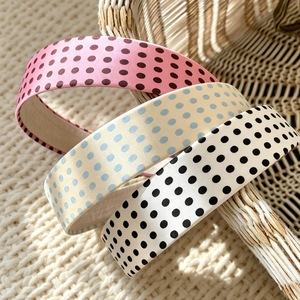 Diadema de satén con lunares vintage para verano, diseño minimalista francés, accesorios para el cabello versátiles para el día a día de las mujeres - Product Image 5