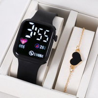Montre à quartz pour femme LYN-222, style simple et classique, bracelet en silicone, ensemble tendance.
