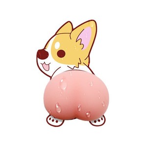 Corgi Buttock Decal Adhesive Car Door Sticker Cartoon Design Waterproof Decorative - Product Image 3