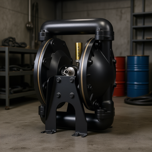 Pompe à double diaphragme à commande pneumatique 35 GPM, corps en alliage d'aluminium 1 pouce pour transfert d'huile usagée et de diesel - Product Image 2