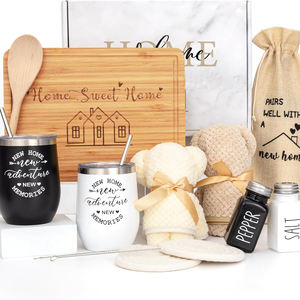Paniers cadeaux de pendaison de crémaillère uniques pour les couples Clients Femmes Nouvel <span class=keywords><strong>appartement</strong></span> Première maison Idées cadeaux Ensemble <span class=keywords><strong>cadeau</strong></span> maison moderne - Product Image 1