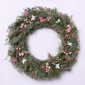 Wholesale Artificial Natural Rattan <strong>Wreath</strong> Buffterfy Easter Egg Flower Decorative <strong>Wreath</strong> Green <strong>Moss</strong> Decorated Easter <strong>Wreath</strong> - Product Image 2