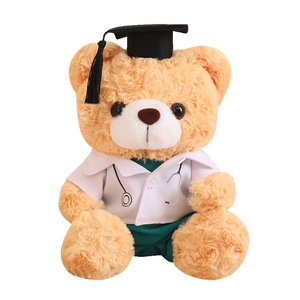 Lindo Doctor oso de peluche bordado oso de peluche regalo graduación alivio del estrés PP algodón orejas móviles ODM 1 pieza al por mayor - Product Image 5