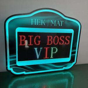 VIP Programlanabilir LED Ekranlı Şişe Sunum Cihazı Akrilik Neon Işıklı VIP Mesaj Gösterge Panosu Gece Kulübü Lounge Şişe Servisi için - Product Image 1