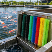 Brosse pour filtre de bassin, brosse pour systèmes de filtration de bassin à poissons koï