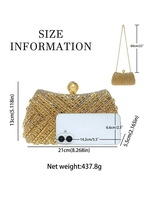 Tas Clutch Berlian Berkilau untuk Wanita, Tas Malam Kristal Mewah, Tas Tangan Pengantin, Dompet Berkilau, Tas Berhiaskan Batu Kristal Multiwarna