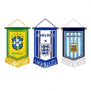 Bandera Personalizada para Equipo de Fútbol, Bandera de <span class=keywords><strong>Intercambio</strong></span> para Equipos, Decoración, Bandera de Satén, Bandera para <span class=keywords><strong>Club</strong></span> de Fútbol, para Eventos Deportivos - Product Image 1