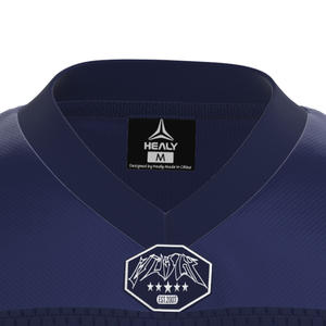 เสื้อฟุตบอลอเมริกันสไตล์ HEALY ลายทางย้อนยุค ผ้าตาข่ายระบายอากาศดี สีสันแบบคัลเลอร์บล็อกทันสมัย เสื้อฟุตบอลคอวีแขนสั้น - Product Image 4