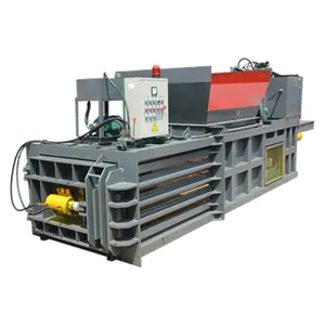 Plastic horizontal waste pet bottle baler/compactor machine