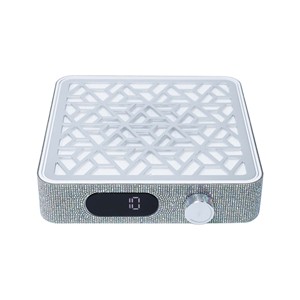 Colector de Polvo para Uñas Songshi, Herramienta de Manicura y Arte de Uñas para Uso en Casa o Salón de Belleza, 15.8W, Alta Velocidad, 3500 RPM, Enchufable, con Diamantes Brillantes y Metal - Product Image 3