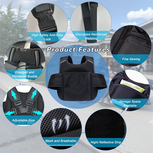 Harnais de sécurité moto pour enfant avec bandes réfléchissantes, sac de transport et gilet de sécurité pour tout-petit - Product Image 5