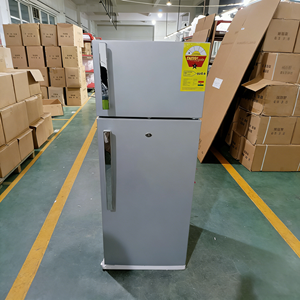 Refrigerador de Doble Puerta con Congelador Superior de 210L, Acero Inoxidable, Portátil, Color Plateado, Eficiente Energéticamente, Compacto, para el Hogar - Product Image 3
