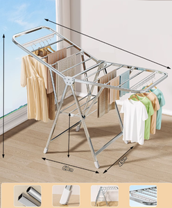 Tendedero de Ropa Moderno Daisy 2025 de 11 m, de Acero Inoxidable, Doble, Multifuncional, con Forma de Mariposa, para Sala de Estar - Product Image 4