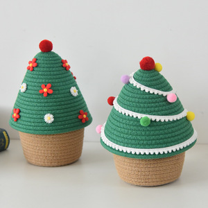 Factory Hot Sale <b>Storage</b> <b>Baskets</b> Woven Cotton Rope <b>Basket</b> Organizing Home Decoration - Product Image 5