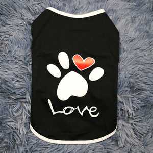 SinSky primavera y verano garra impresión lindo corazón pequeño perro ropa gato perro ropa de verano accesorios para mascotas perro chaleco ropa - Product Image 2