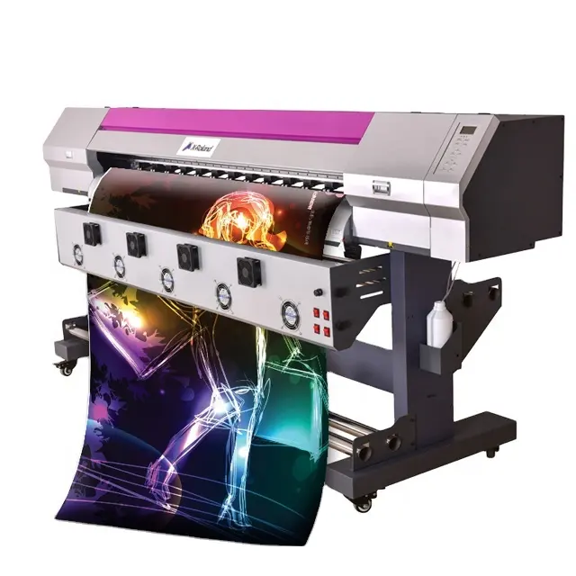 Large format decals printing machine for adhesive vinyl