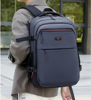 Sac à dos pour ordinateur portable de voyage en plein air de haute qualité avec logo personnalisé, unisexe, imperméable, en cuir PU, fermeture éclair, 15 pouces, sacs pour ordinateur portable pour étudiants