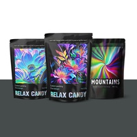 Pochette debout en plastique personnalisée Doypack 3.5g 7g 14g 28g Sacs zip-lock en mylar avec mon logo anti-odeur de bonbons