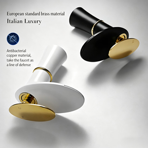 <span class=keywords><strong>Robinet</strong></span> Mitigeur de Lavabo Monocommande Moderne en Laiton Chromé à Poser, Bec Cascade, Cartouche Céramique, Installation 1 Trou - Product Image 6