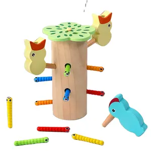 2021 yeni varış ahşap oyuncaklar yakalamak solucanlar oyunları eğitici çocuk oyuncakları online
