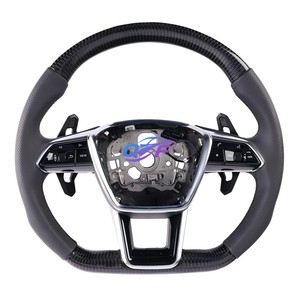 Volante Deportivo de Cuero Completo para Audi A3 A4 A5 A6 A7 A8 Q3 Q5 Q7 Q8 B8 B8.5 B9 Q8 C6 C7 C8 RS3 RS4 RS5 RS6 RS7 S1 <span class=keywords><strong>S3</strong></span> - Product Image 5