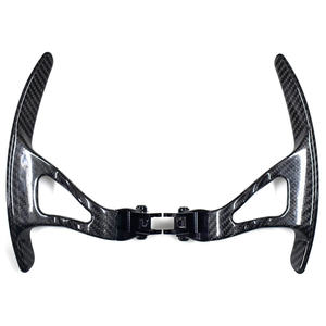 Palettes de changement de vitesse en fibre de carbone personnalisées pour Nissan <span class=keywords><strong>GTR</strong></span> R35 <span class=keywords><strong>R36</strong></span> CBA DBA modèle d'accessoires de volant en cuir de style sport - Product Image 3