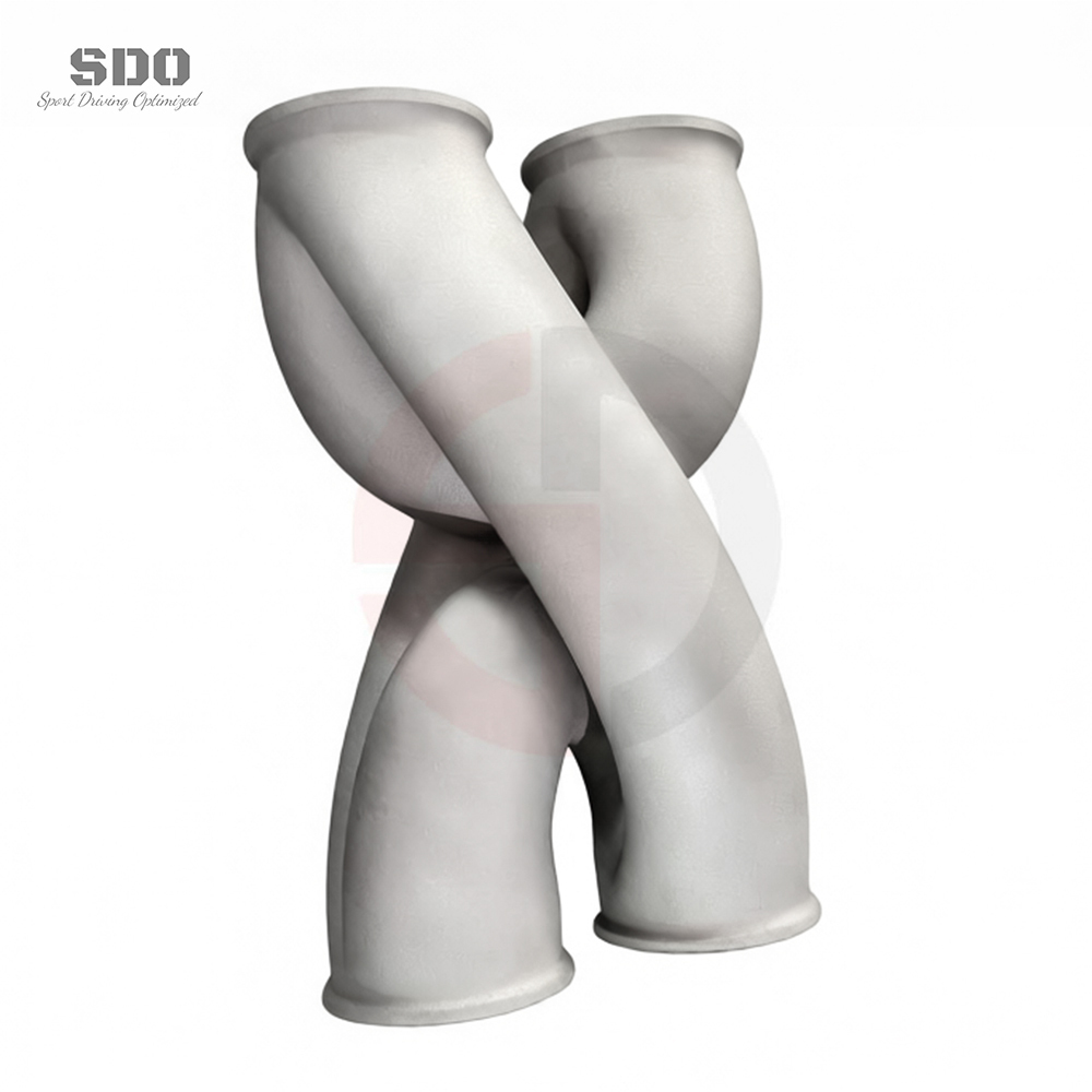 VantaFlow 3.5inch 3D X-Pipe Universal Exhaust Pipes for All Cars Model Such As G80/G82 of BMW Performance Stainless Steel 316 Exhaust