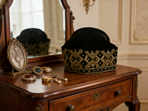 Chapeau en soie Asinde, coiffe traditionnelle Yoruba classique pour hommes, extensible et respirant, toutes saisons, vente en gros - Product Image 5