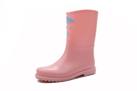 Bottes de pluie pour femmes, en plastique pvc transparent, demi-équitation, ciment, nouvelle collection