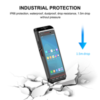 Ordinateur portable de 5.5 pouces PDA personnalisable WIFI 4G Android 13 scanner de codes à barres collecteur de données PDA robuste de qualité industrielle