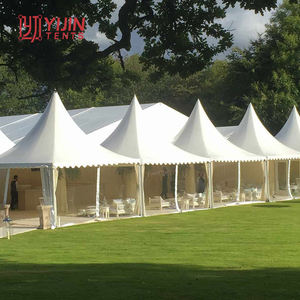 Tente de réception extérieure imperméable en forme de pagode 6x6m pour événements et fêtes - Product Image 5