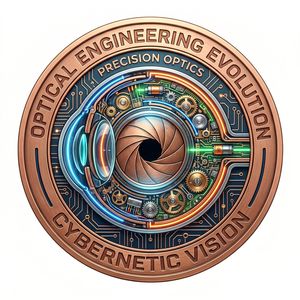 Pièce de monnaie commémorative de 1 oz en cuivre fin, à l'effigie de l'ingénierie optique, de l'évolution, de la vision cybernétique et de l'optique de précision, un cadeau idéal pour les passionnés. - Product Image 1