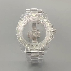 Caja de Reloj Modificada, Caja de Plástico de 40 mm con Cristal Acrílico y Marcadores Luminosos Verdes, Compatible con Movimiento NH35 36 - Product Image 5