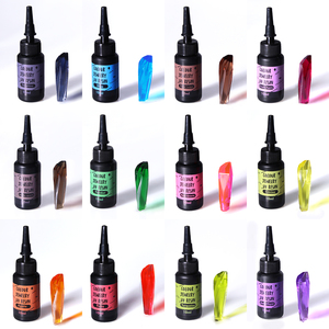 Resina Epoxi UV Tintada de Alta Transparencia TIMESRUI, Color Rubí, Zafiro, Amatista, Botella de 10 ml, Resina UV de Color Cristalino - Product Image 5