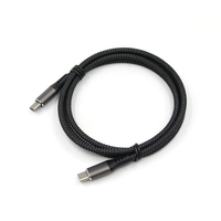 Promotion Câble plat tressé Type-C vers Type-C 1m 60W à charge rapide pour iPhone et Android, robuste et durable, lot en gros